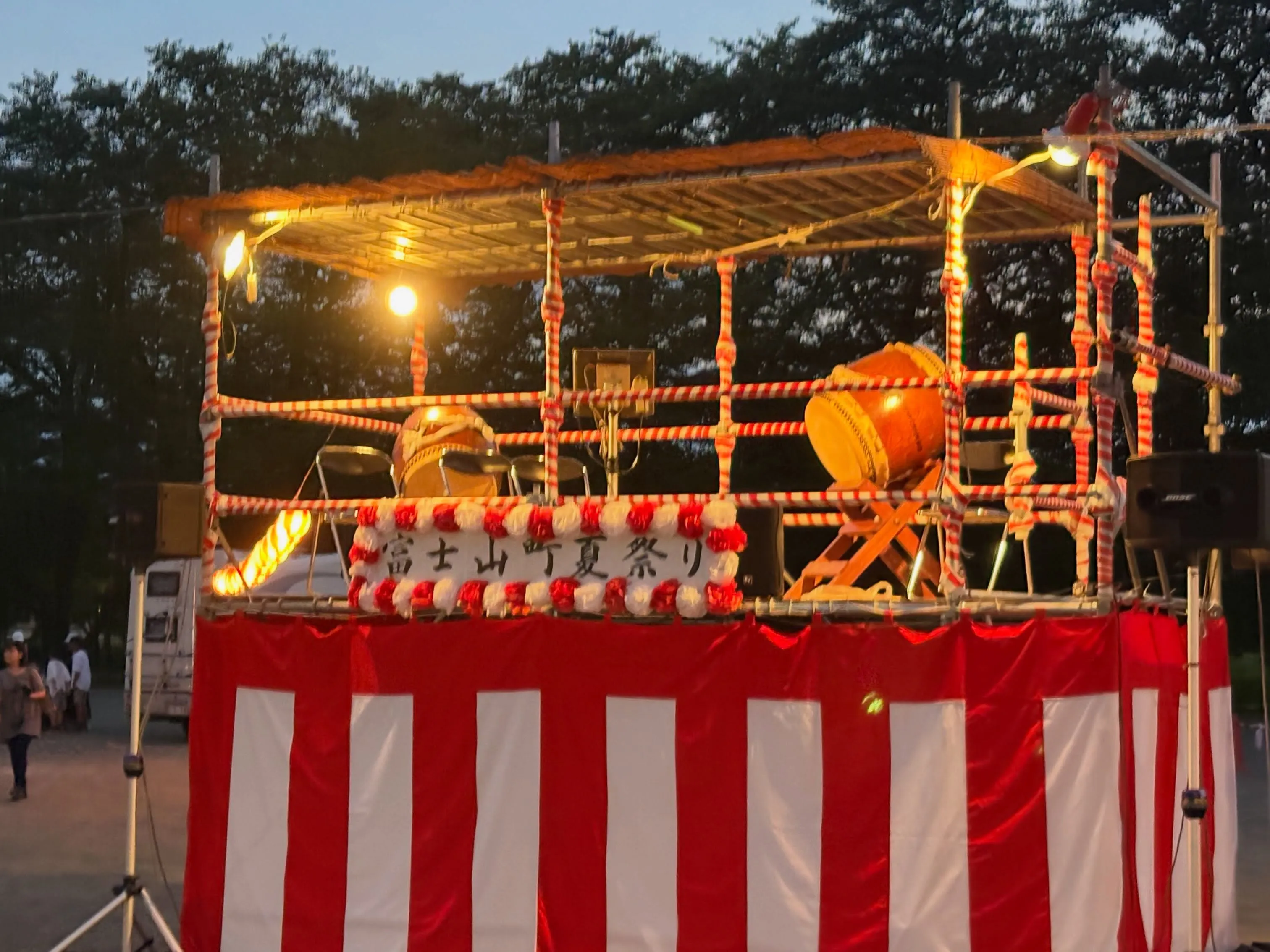 本日、瑞穂町駒形冨士山で夏祭り開催です。