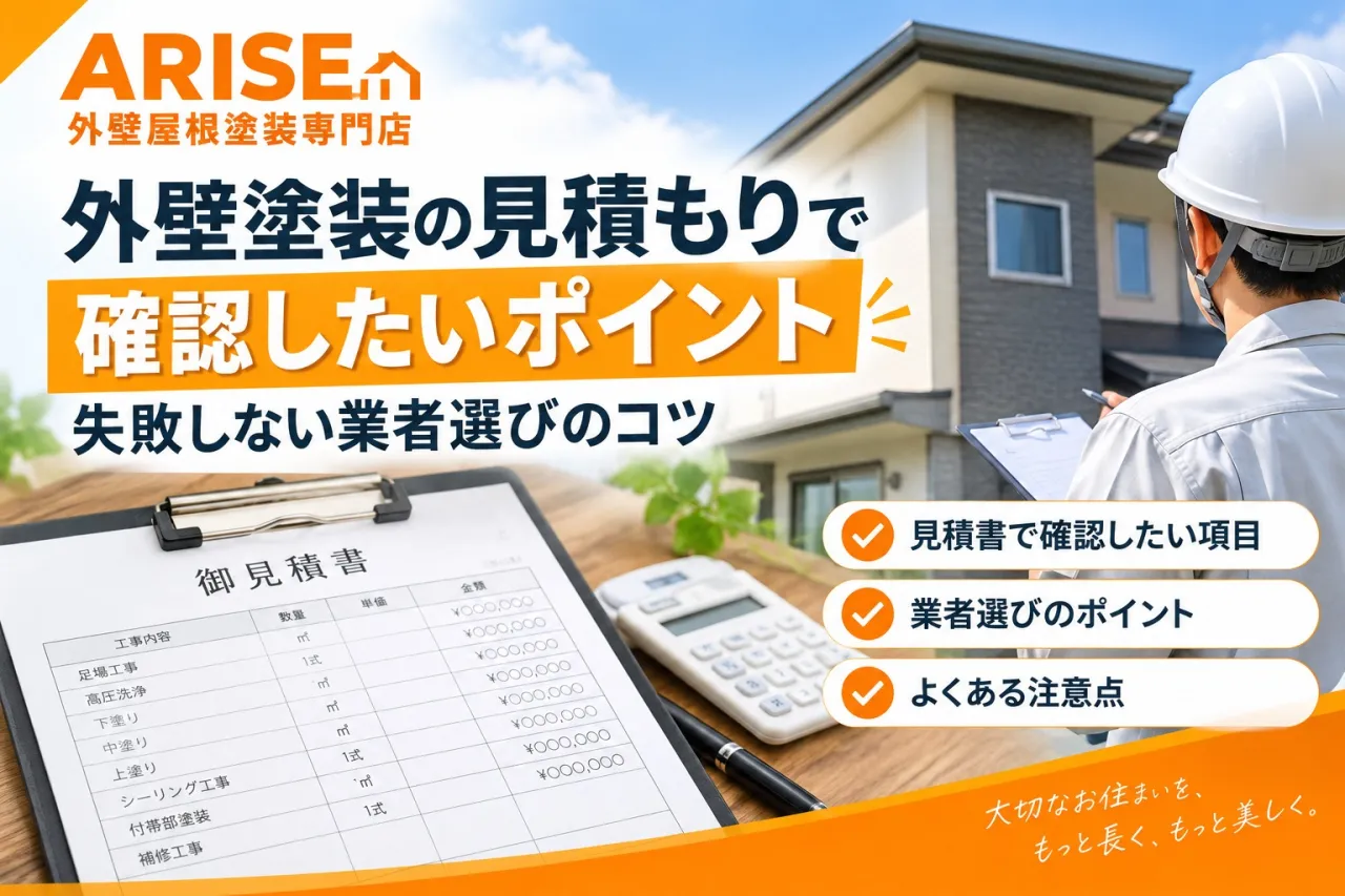 外壁塗装の見積もりは「金額だけ」で比較しない